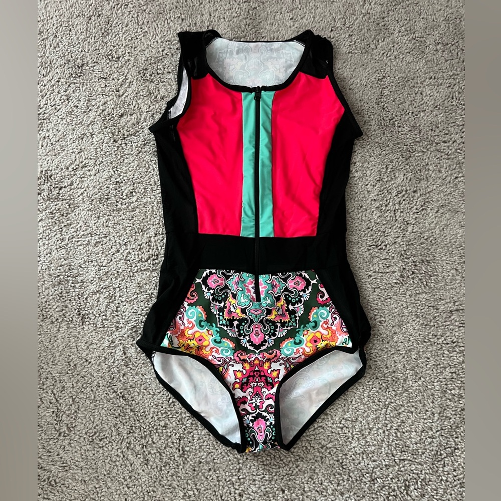 NWOT SHEIN One Piece Zippered Swimsuit Small